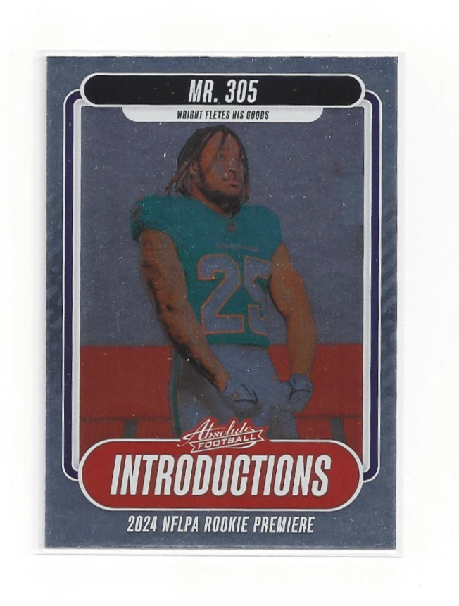 Jaylen Wright 2024 Absolute Rookie Introductions #I-JWT 🔥 “Mr 305” RC