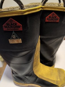 Black Diamond Fire Boots Size 10.5 Medium Men Used EMS EMT ER Fire