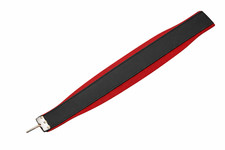 Akkordeon Bassriemen 120 B&auml;sse Leder Schwarz Rot inkl. Verstellerset Bassgurt