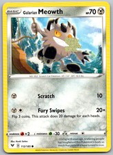 galarian meowth pokemon card Galarian Meowth #112 Prices | Pokemon Vivid Voltage