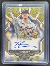2025 Topps Tier One Trey Sweeney Break Out Auto Rookie RC #/299 Tigers