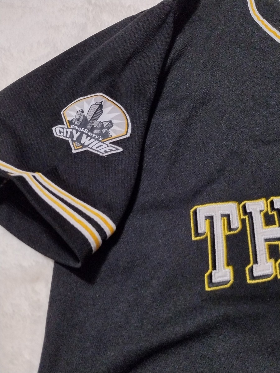 vintage Steve & Barry's"The Burgh"City Wide black and gold baseball jersey Sz XL View 3