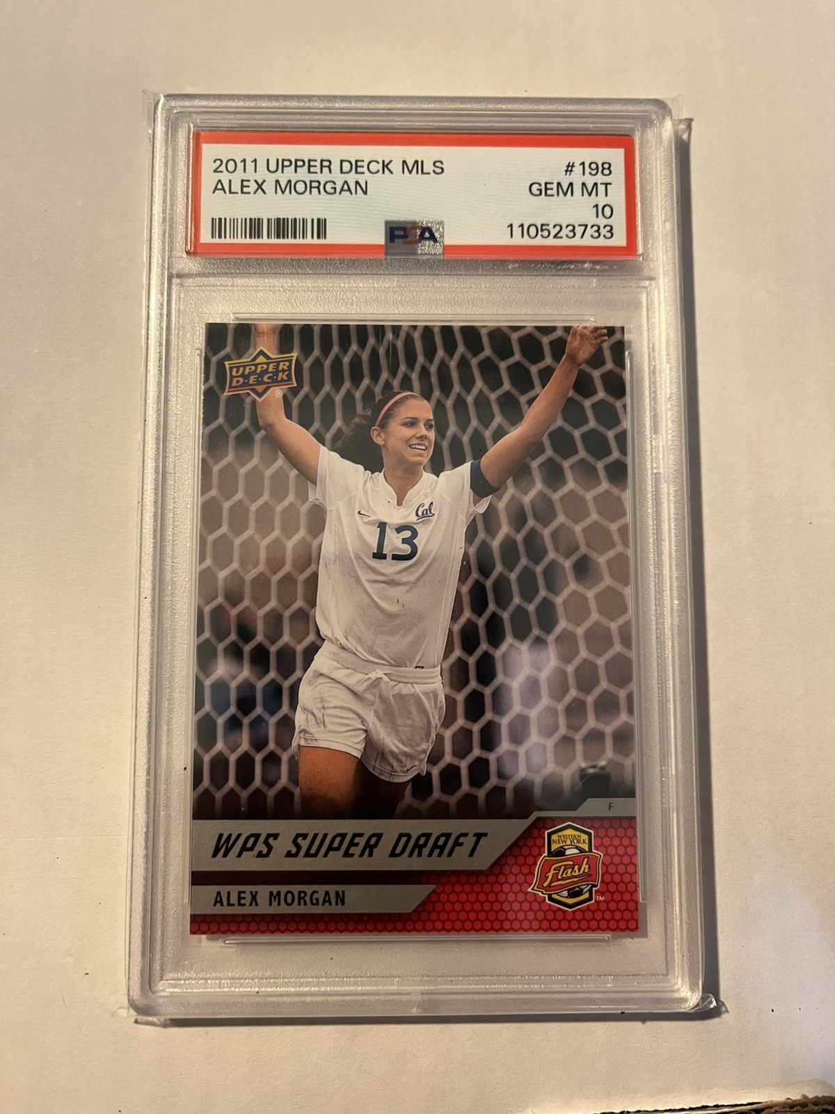 Alex Morgan 2011 Upper Deck MLS #198 PSA 10 Gem Mint Rookie Card