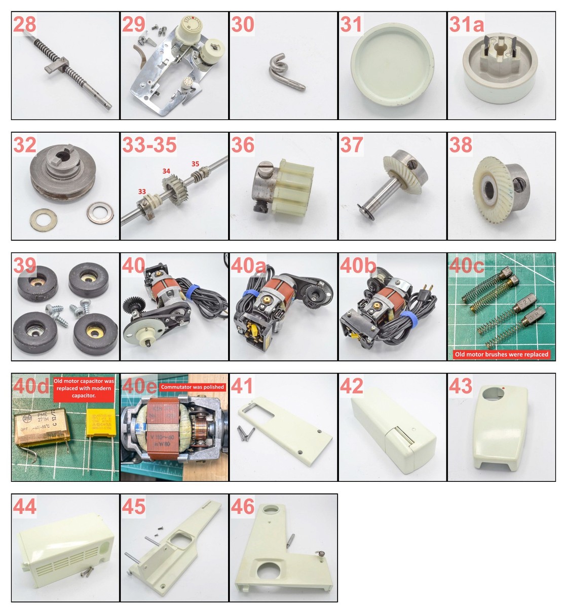 HUSQVARNA VIKING Model 6030 Sewing Machine Original Parts 6000