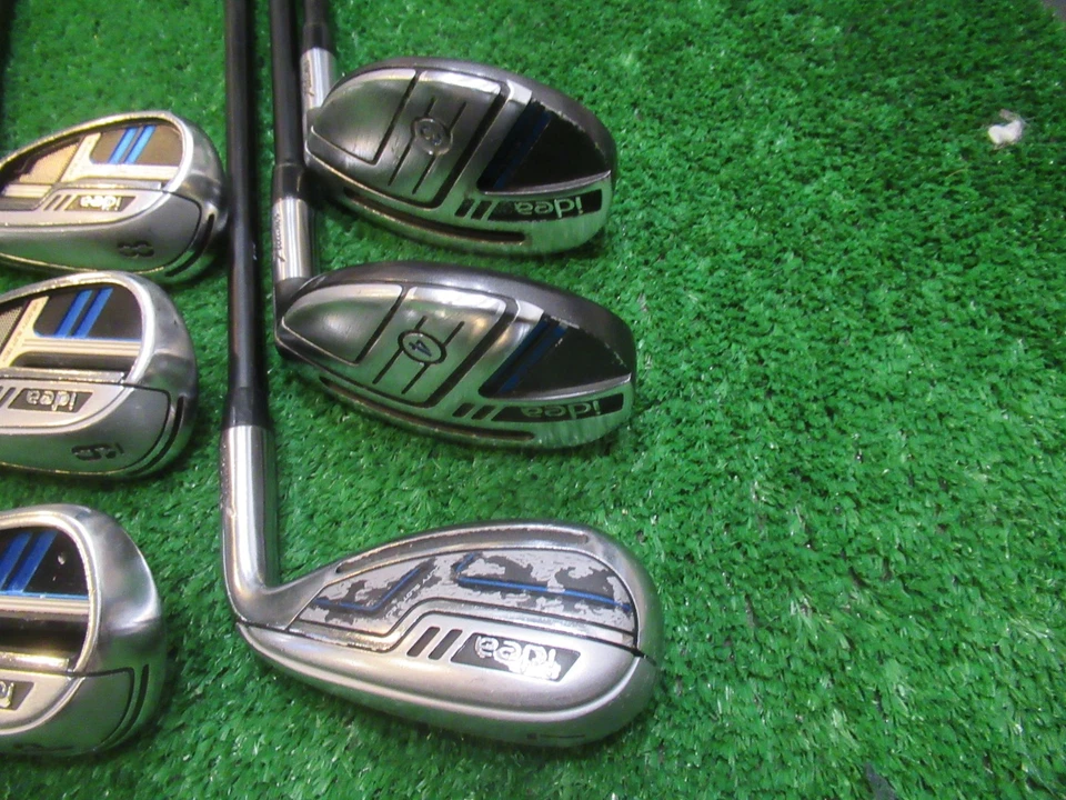 ADAMS IDEA 2014 HYBRID IRON SET 3H 4H 7-PW GOLF CLUBS REGULAR GRAPHITE RH +2" - Image 2 of 4