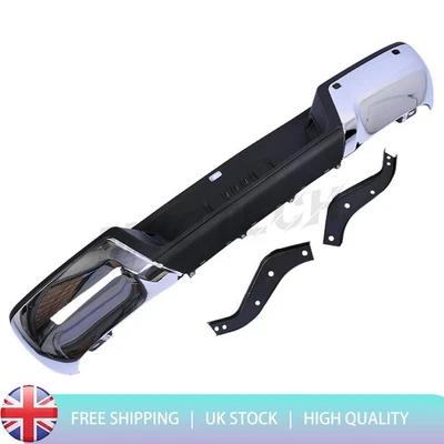 MYC-TECH NEW Chrome Rear Bumper with 4 sensor holes For 2012-2022 Ford Ranger T6 T7 T8