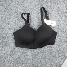 Truekind T-Shirt Bra Womens Medium Black Supportive Comfort Wireless Shaping NWT