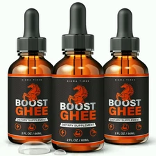 Boost Ghee Drops, Boost Ghee for Men to Boost Performance & Stamina - 3 Pack
