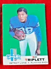 1969 Topps Football Card   #32 BILL TRIPLETT Lions      VG