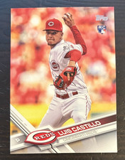 2017 Topps Update LUIS CASTILLO Rookie Card RC #US139 Reds. rookie card picture