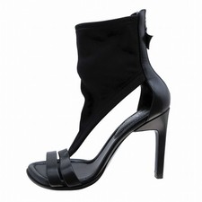 LOUIS VUITTON Boots Sandals Cutwork Monogram Back Zip Size 36.5 From Japan Auth