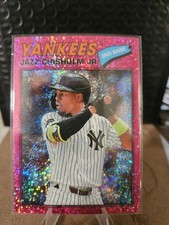 2026 Topps Heritage - Jazz Chisholm #196 Chrome Pink Sparkle Refractor