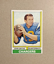 1974 Topps John Unitas #150 Vintage HOF Football Card. Nice!  Near Mint+