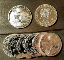 X8 2016 Noah s Ark Silver 1 Ounce .999 Fine Silver Armenia 500 Dram Coin 8 Coins