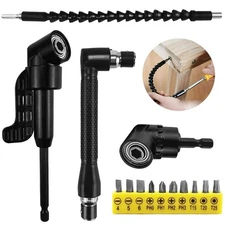 14 Pieces Flexible Drill Bit Extension Set with L Type Wrench and Bit Handle