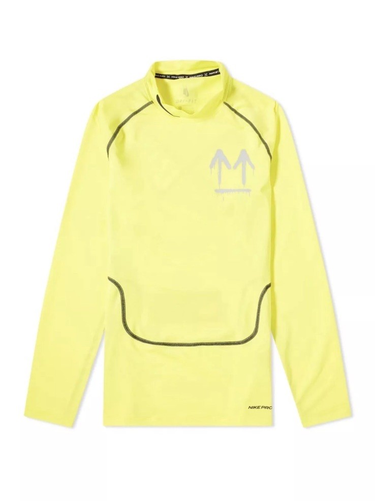 Top a maniche lunghe Off White X Nike NRG Pro Extra Small CN5528 731 Giallo