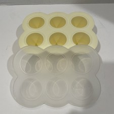 Magic Bullet Baby Bullet Food Container Freezer Tray w/ Lid Yellow Replacement