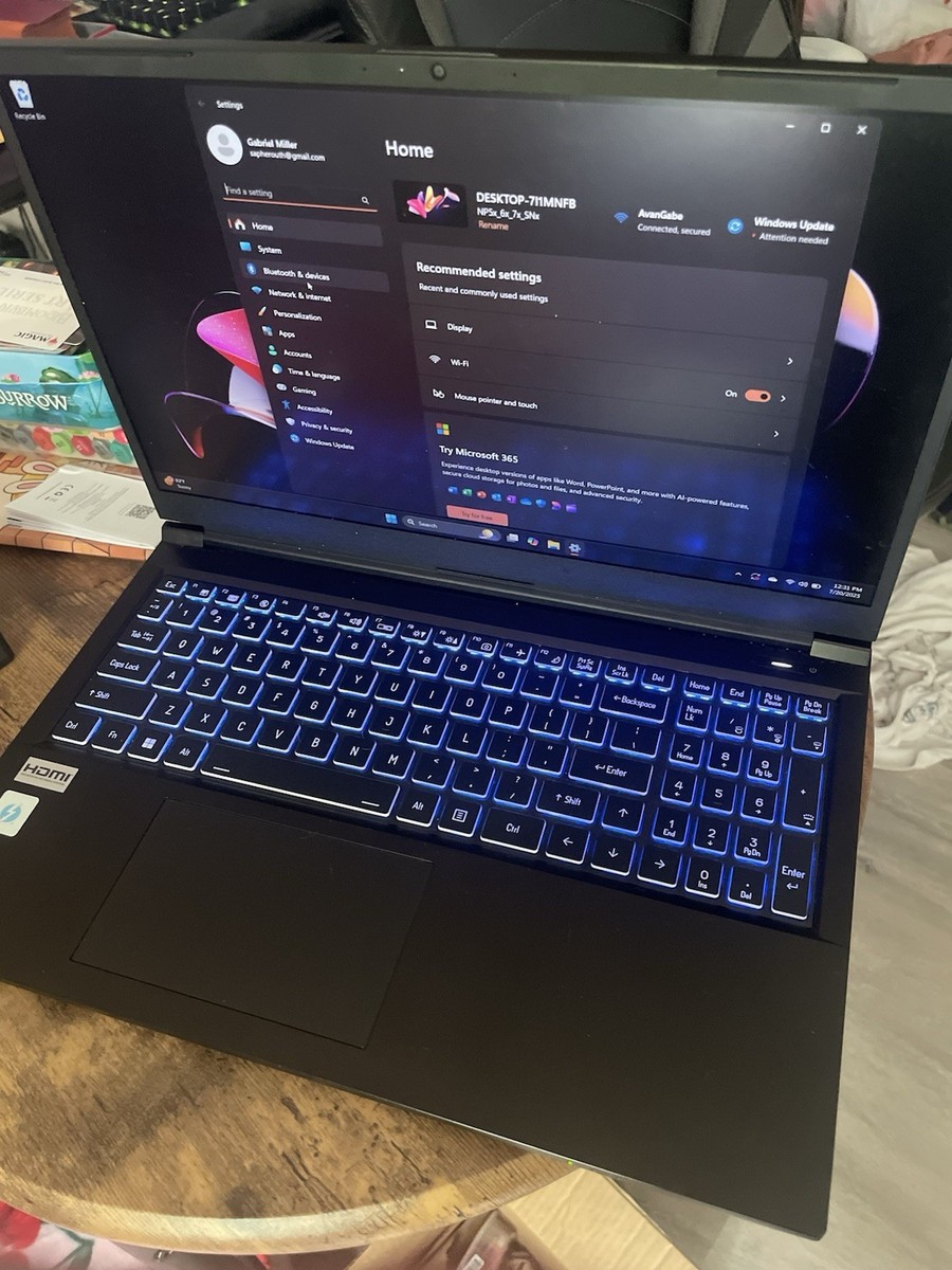 Gaming Laptop High-Performance CLEVO|15.6 FHD 144Hz|INTEL i9
