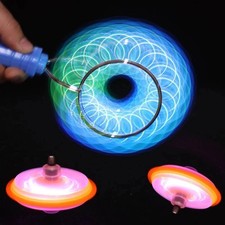 LED Magic Magnetic Spinning Top Toy Colorful Luminous Gyroscope for Kids-Random