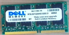 Dell Certified Micron PC-133 128 MB DIMM 133 MHz SDRAM  (MT8LSDT3264HG-133D2)