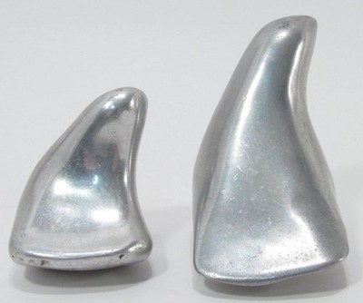 2 VTG Hoselton Canada Aluminum Bird Figurines Sculptures 2