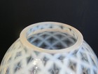 GWTW Vintage FENTON Art Glass Hand Painted Rose Crest Lattice Trellis Lamp SHADE — photo 5