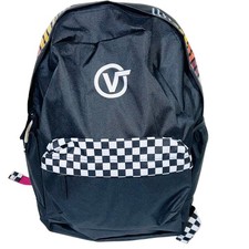 Vans Caravaner Classic Backpack Checkered Black Multicolor Book Bag School New