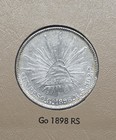 1898 GO RS Mexico Silver One Peso Liberty Cap — photo 1