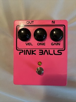 Balls Effects Pink Balls, a handmade distortion pedal From NYC