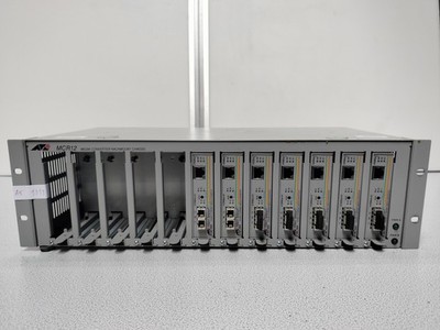 Allied Telesyn MCR12 Chassis + 7x AT-MC1004 Medienkonverter Defekt (A5 1111)