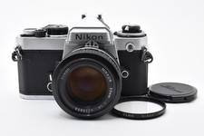   Near MINT  Nikon FE Silver 35mm Film Camera Ai Nikkor 50mm f1.4 From Japan