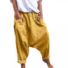 Women's Casual Harem Crotch Pants, Fashionable Lace-up Harem Pants, Women Trouse