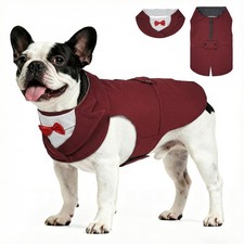Dog Tuxedo and Bandana Set with Bow Tie, Formal Outfit for Wedding Party Grad...