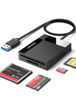 SD Kartenleser, 4-IN-1 USB 3.0 zu SD CF TF MS Karten Adapter, 5Gbps
