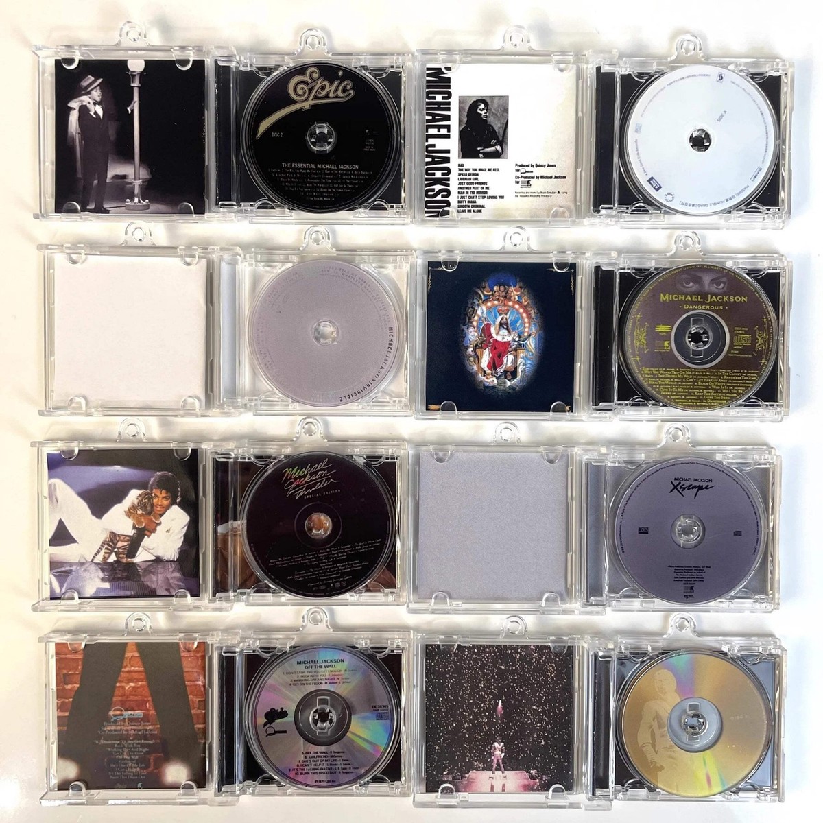 Classic Michael Jackson MJ MINI Music CD NFC Keychain XSCAPE Album
