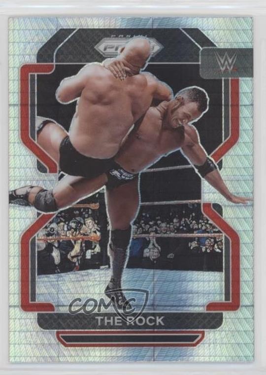 2022 Panini Prizm WWE Hyper Prizm The Rock #191 09fn