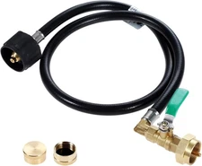 Aupoko Prapane Refill Adapter Hose, 350PSI High Pressure Camping Grill with 36 I