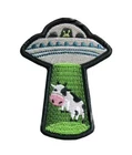 Alien Abduction Patch Embroidered Iron on UFO Alien Fabric Patch