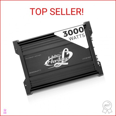 Lanzar 1 Channel Car Audio Amplifier, 3000 Watt, Monoblock, 2 Ohm, MOSFET, Nicke
