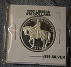 ‘Civil War’ Robert E Lee .999 Fine Silver Proof Coin 8.5g w/ COA 1998