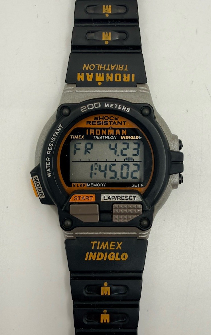 Vintage 1995 Timex Ironman Triathlon SHOCK 200M Watch - Working | eBay