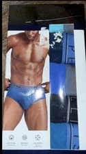Perry Ellis ~ 5-Piece Mens Briefs Underwear Cotton Blend (A) ~ L  (36-38)