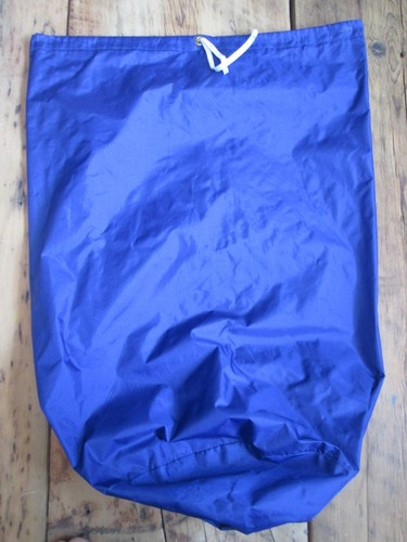Vintage REI Nylon Drawstring Stuff Sack Blue Camping Hike Replacement Bag 11x22