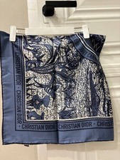 Dior 90x90 Square Silk Scarf Floral Pattern b...