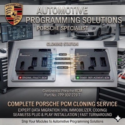 PORSCHE BCM Cloning Service 911 718 Carrera Boxster Cayman Macan Cayenne 