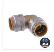 SharkBite MAX UR256A, 3/4-in. x 3:4-in. Push-to-Connect 90-Degree Elbow Fitting
