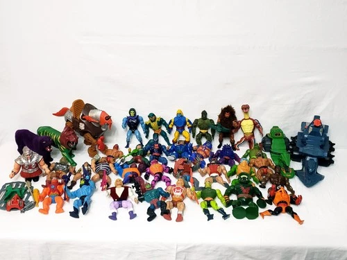 Vintage MOTU He-Man Masters of the Universe Action Figure Lot 1980s Mattel 30+