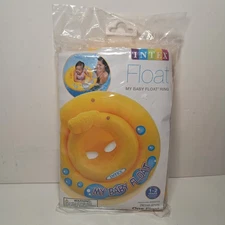 Intex My Baby Float Yellow Toddler Pool Swim Float Up To 33 Lbs.