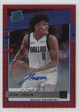 2020 Donruss Rated Rookies Choice Red Signatures 45/99 Josh Green #234 Auto 13hf