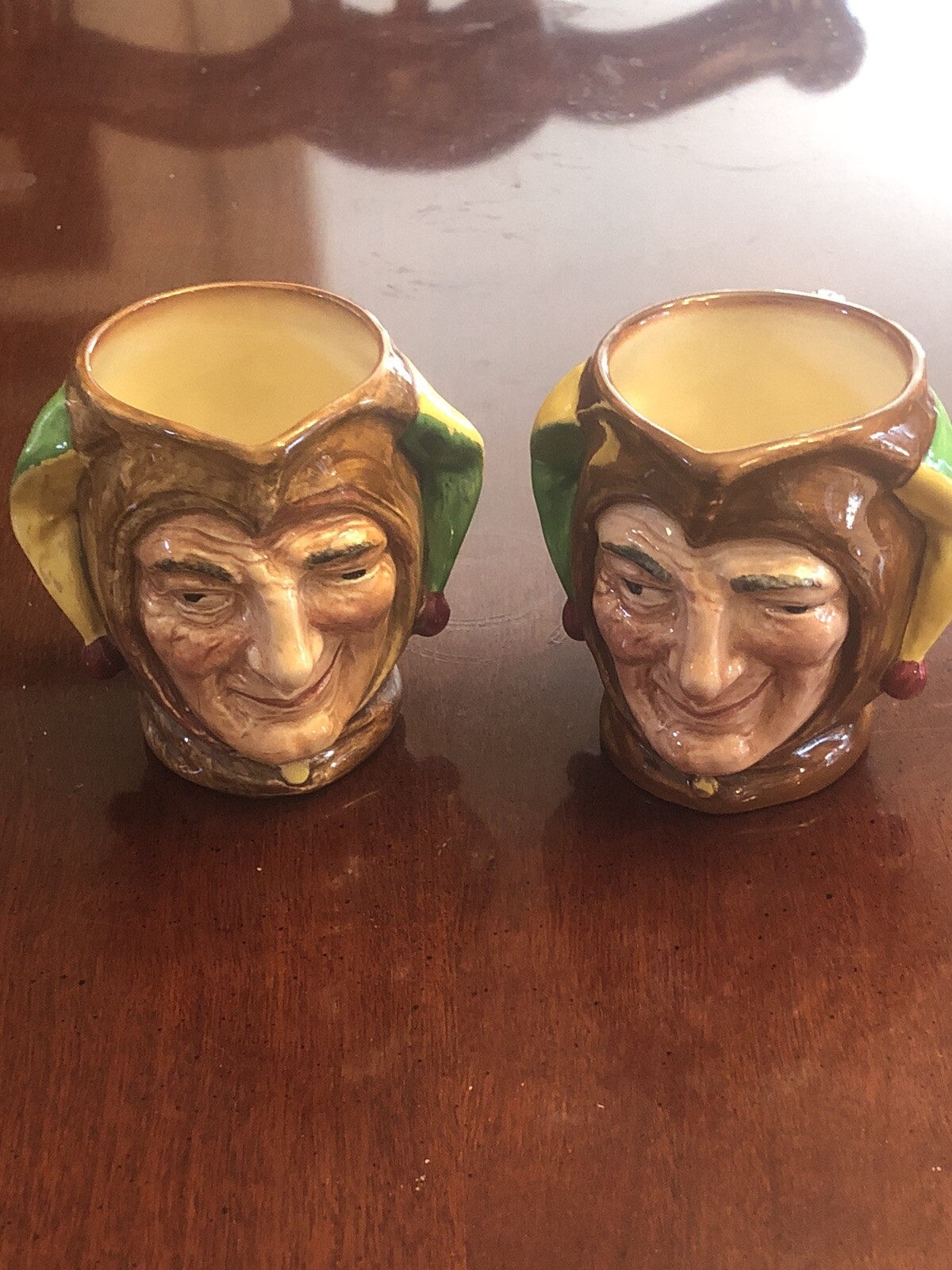 Pair of Matching Royal Doulton Court Jester Toby Mugs eBay